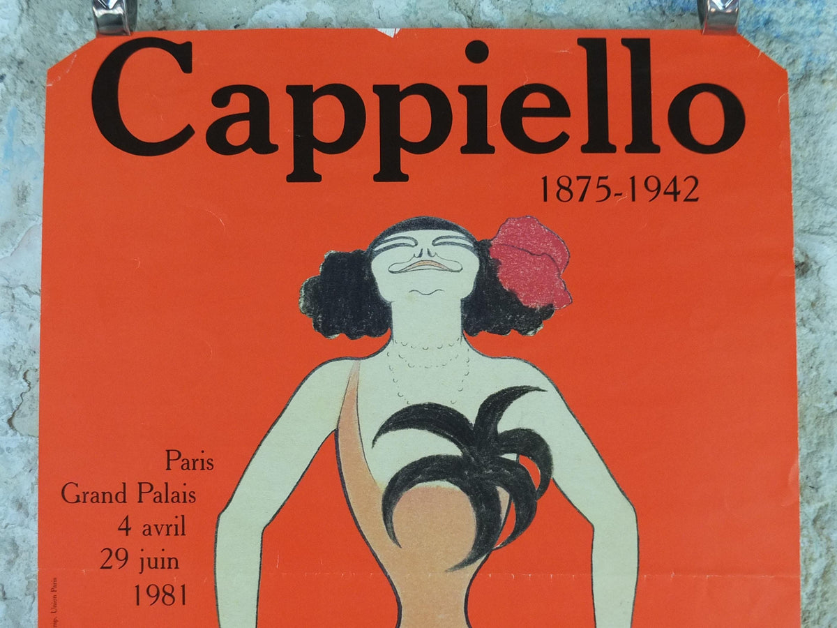 1981 Leonetto Cappiello Poster, The Father of Modern Advertising, Woman smiling in art nouveau style, wall art decor