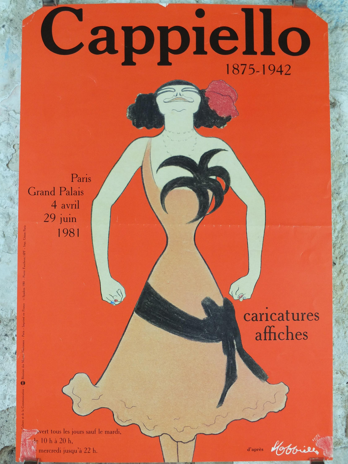 1981 Leonetto Cappiello Poster, The Father of Modern Advertising, Woman smiling in art nouveau style, wall art decor