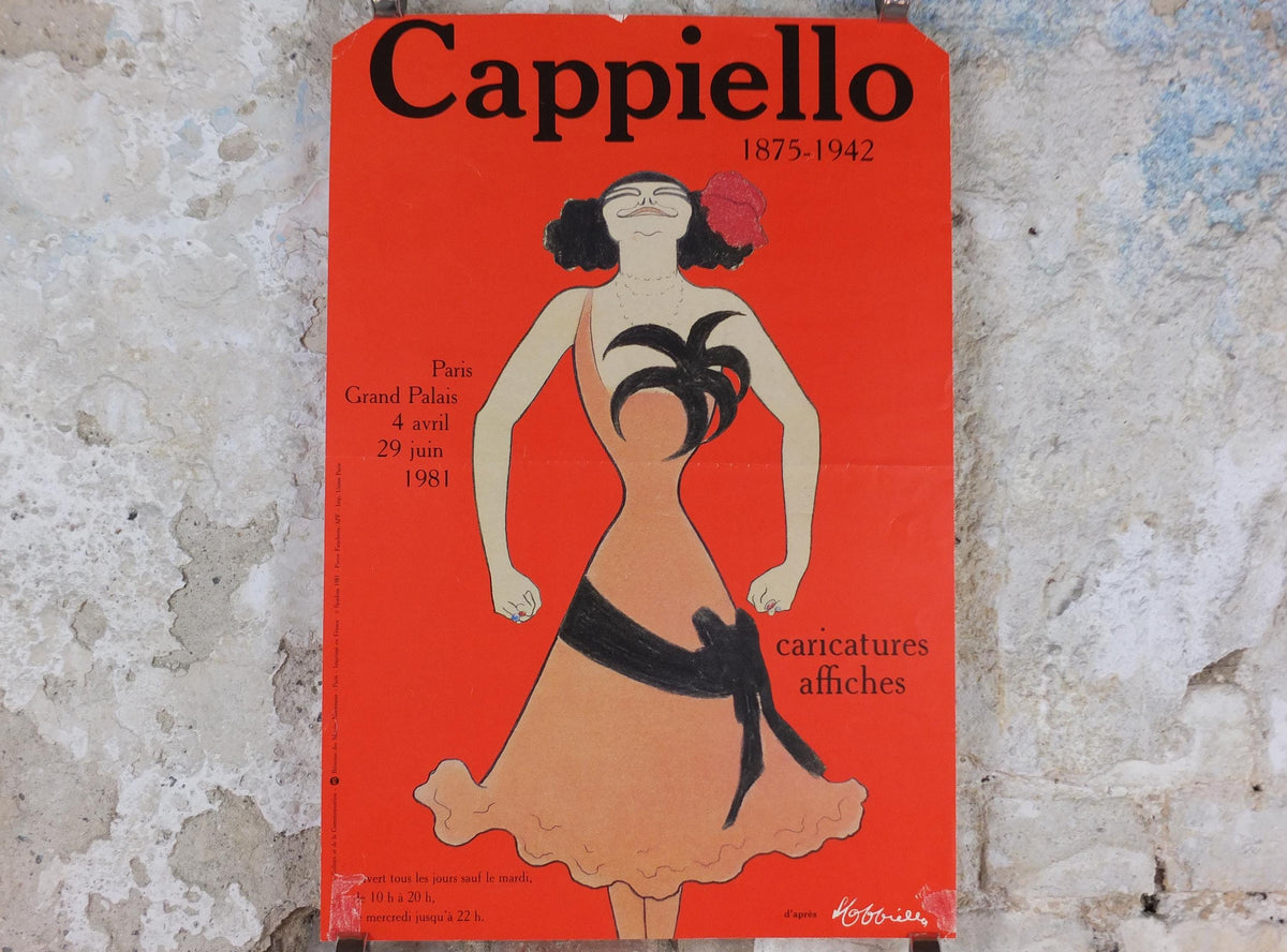 1981 Leonetto Cappiello Poster, The Father of Modern Advertising, Woman smiling in art nouveau style, wall art decor