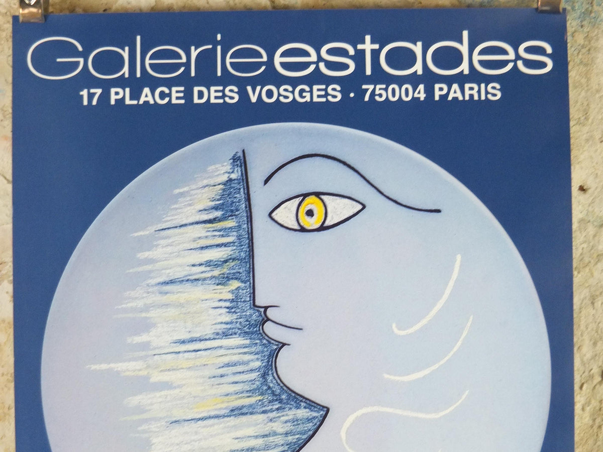 2025 Jean Cocteau Poster, L'Aube - The Dawn, Ceramics Place de Vosges Paris, surrealist avant-garde Dada, gallery exhibition wall art decor