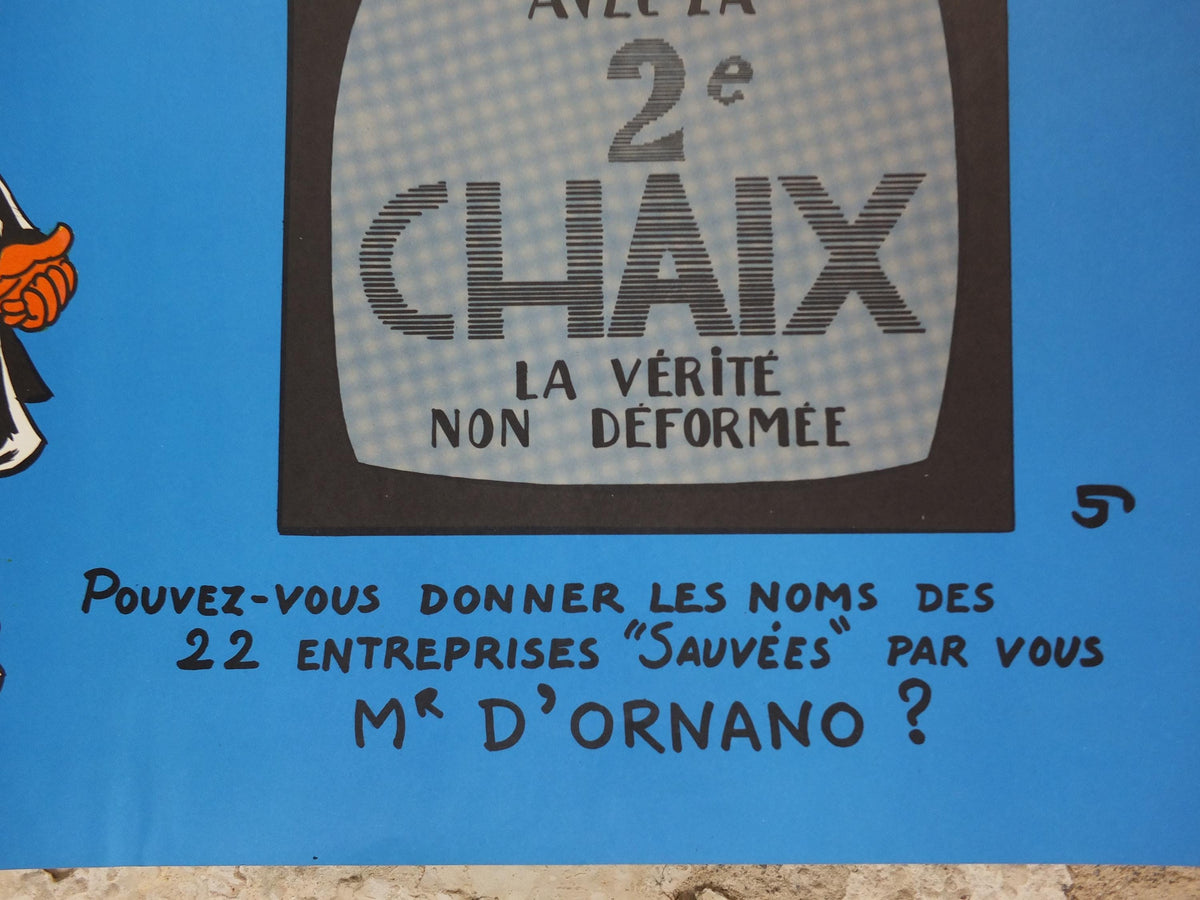 1976 French Labour Unions Poster, Imprimerie Chaix, CGT and FSM, workers rights better pay and conditions, wall art decor