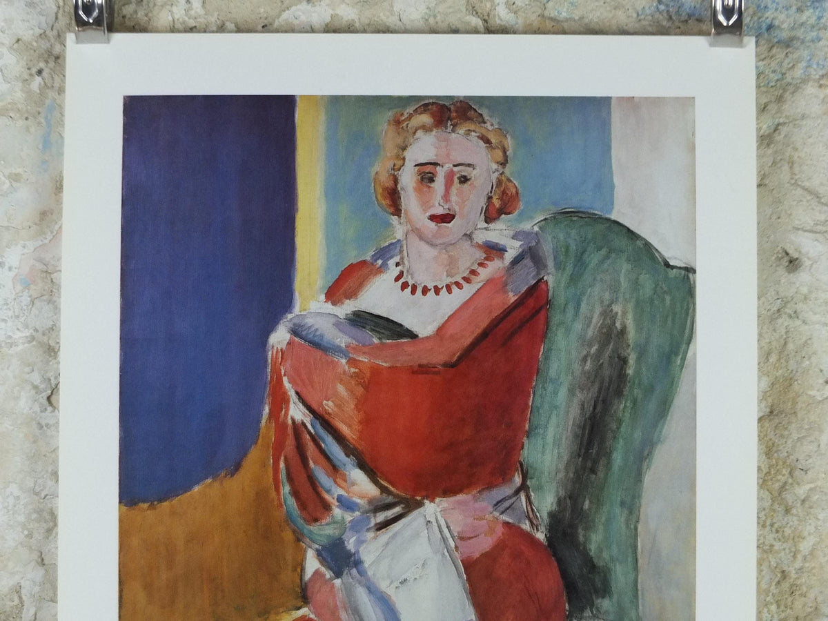 1986 Henri Matisse Poster, Woman wrapped in shawl, Fauvism, Modernism, Post-Impressionism expressionism, exhibition wall art decor