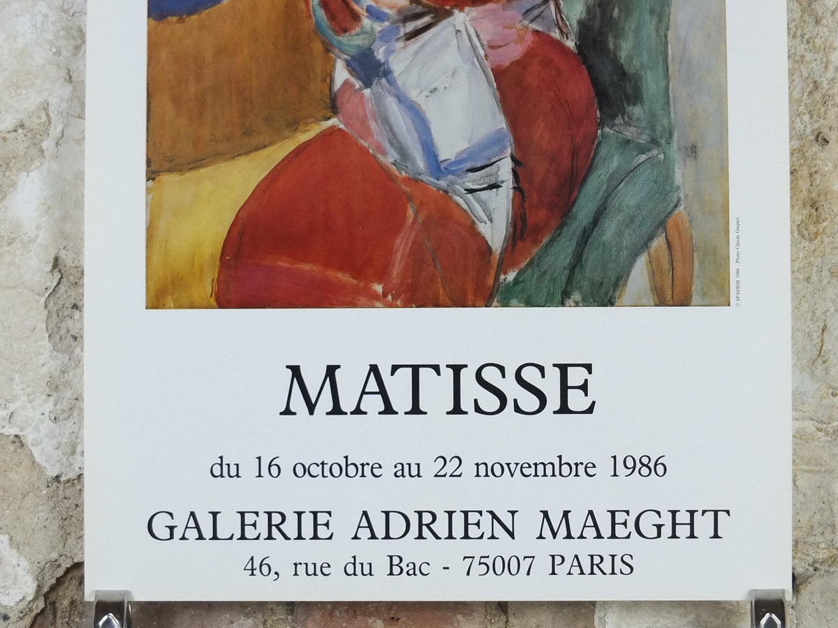 1986 Henri Matisse Poster, Woman wrapped in shawl, Fauvism, Modernism, Post-Impressionism expressionism, exhibition wall art decor