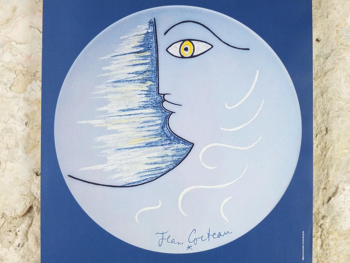 2025 Jean Cocteau Poster, L'Aube - The Dawn, Ceramics Place de Vosges Paris, surrealist avant-garde Dada, gallery exhibition wall art decor
