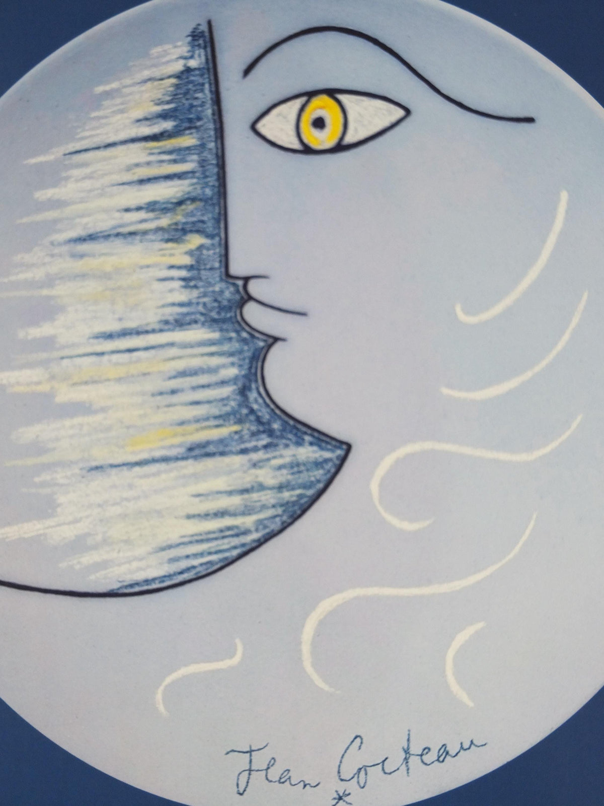 2025 Jean Cocteau Poster, L'Aube - The Dawn, Ceramics Place de Vosges Paris, surrealist avant-garde Dada, gallery exhibition wall art decor