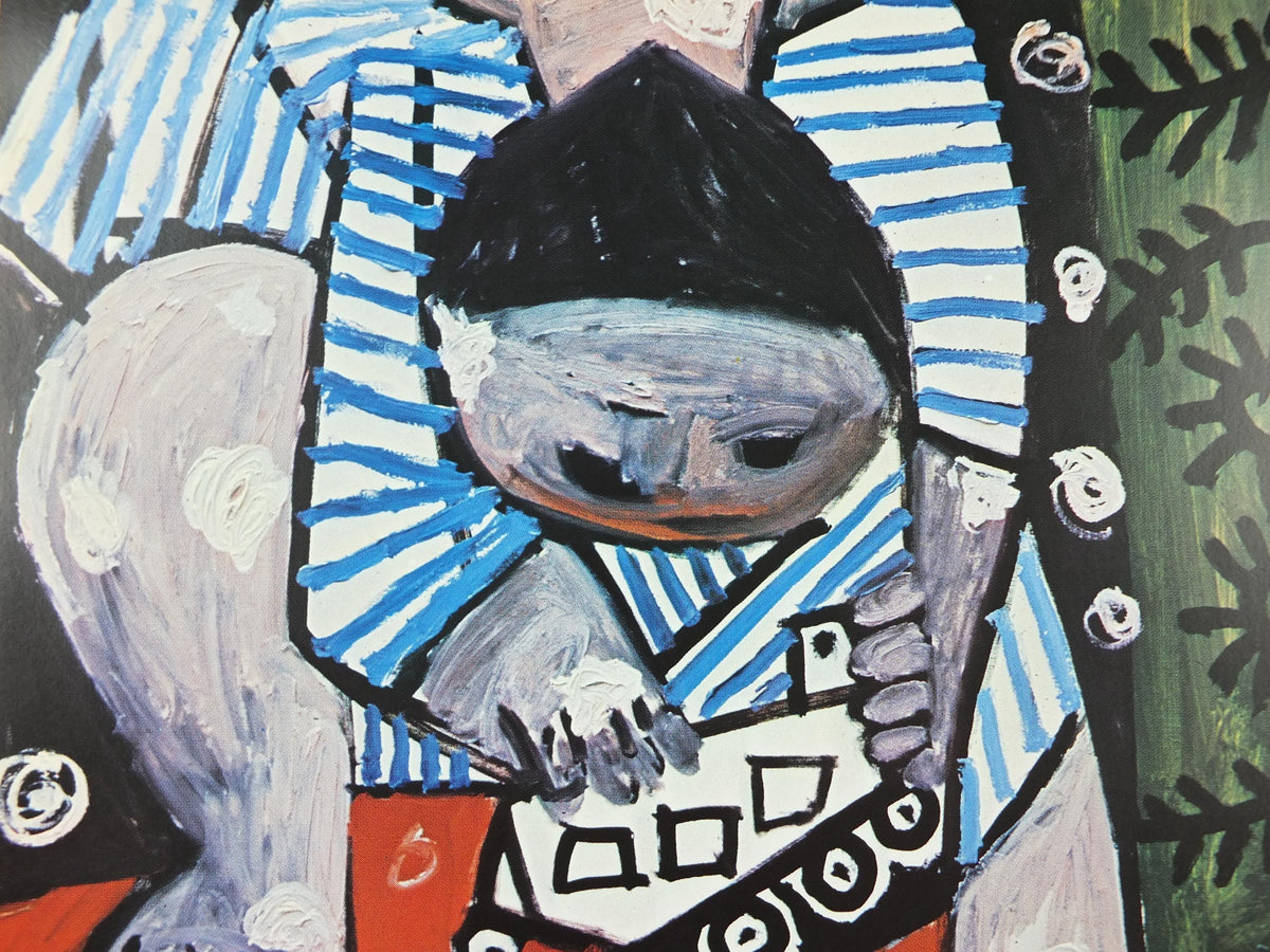 1981 Pablo Picasso Poster, Child Playing in Camomiles 1953, Toy Truck, Fondation Maeght, Paris, Impressionism exhibition, wall art decor