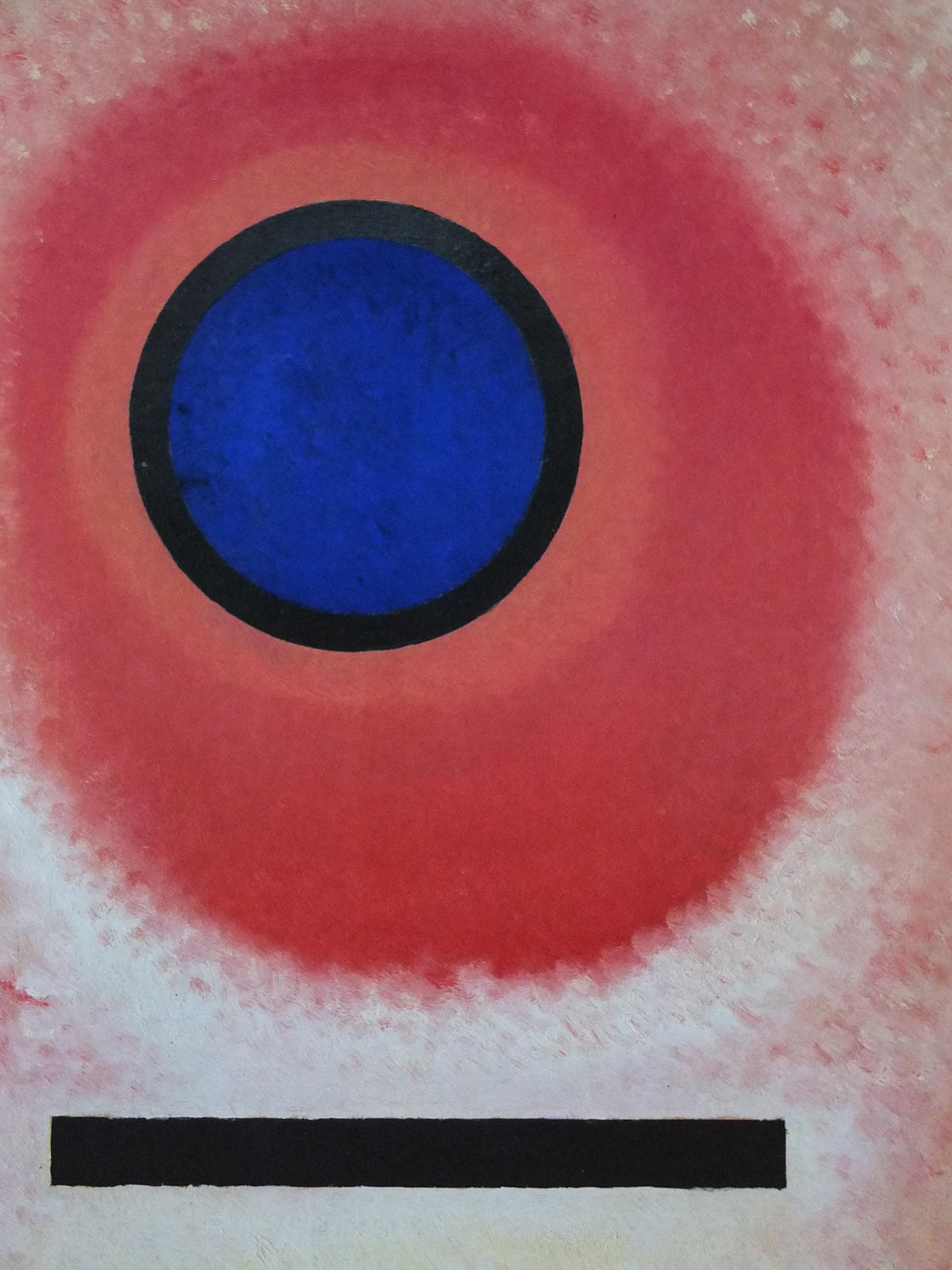 1988 Wassily Kandinsky Poster, Air France, Blue Circle II 1925 Cercle Bleu 2, abstract art expressionism, gallery exhibition wall art decor