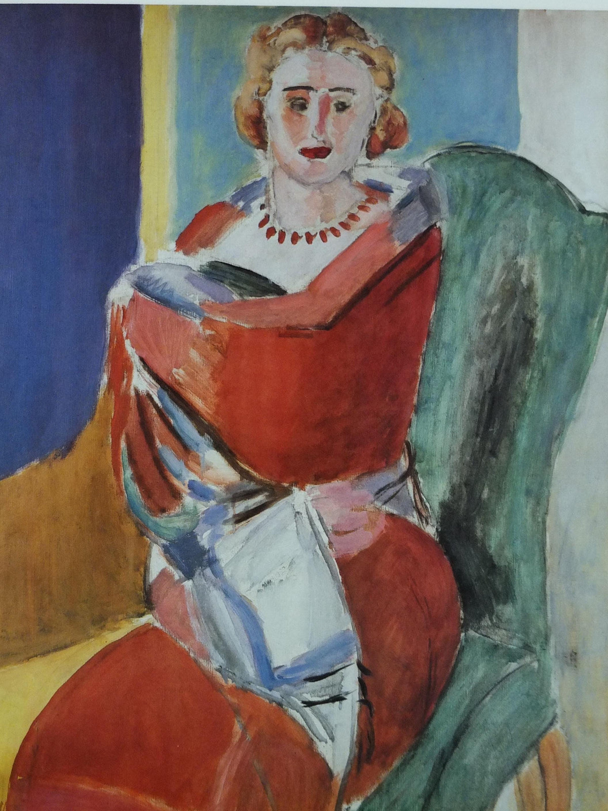 1986 Henri Matisse Poster, Woman wrapped in shawl, Fauvism, Modernism, Post-Impressionism expressionism, exhibition wall art decor