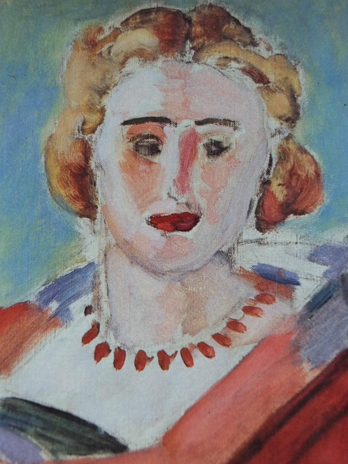 1986 Henri Matisse Poster, Woman wrapped in shawl, Fauvism, Modernism, Post-Impressionism expressionism, exhibition wall art decor