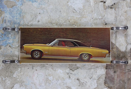 1966 Pontiac GTO Poster, the original American Muscle Car, 2+2 OHC-6, General Motors, GM, automobile and car wall art decor