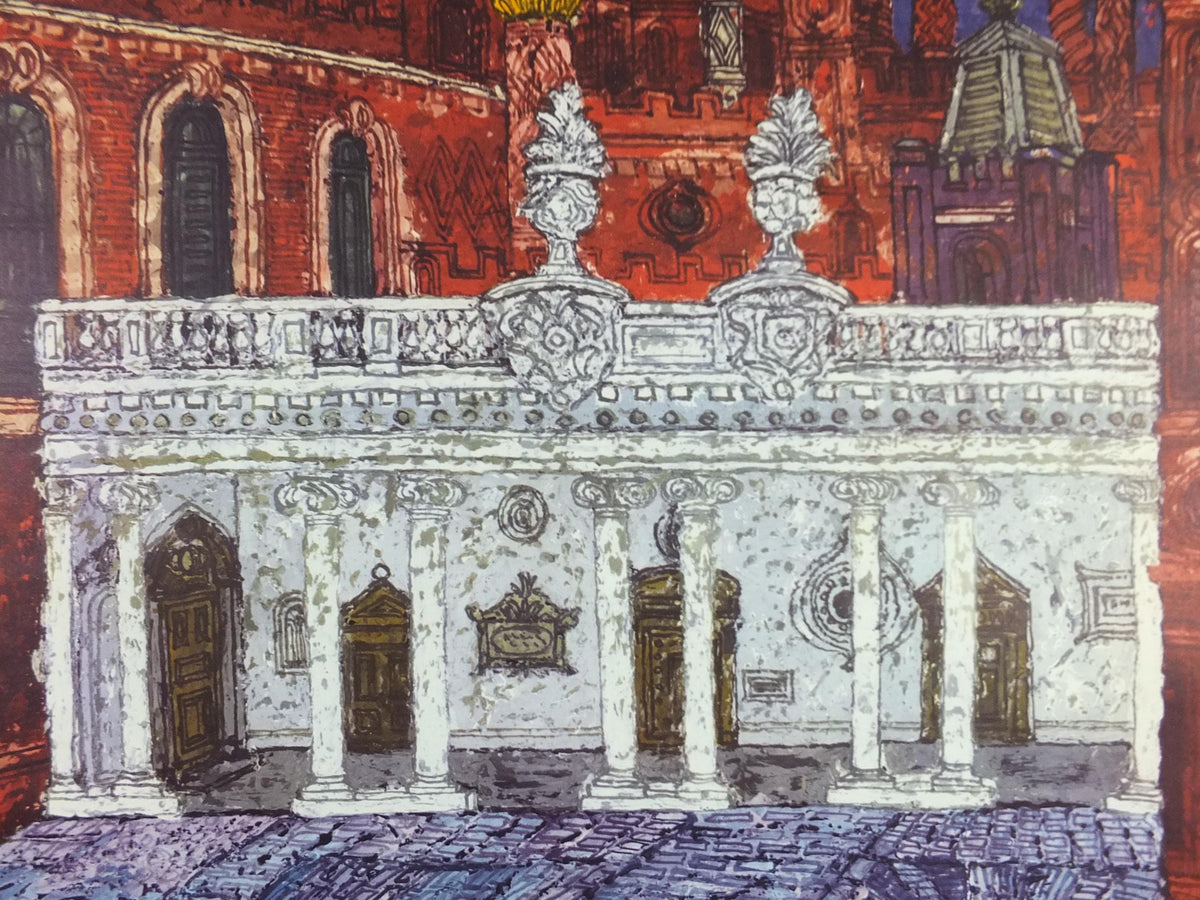 1963 Hampton Court Palace Poster, London Underground, Henry VIII and Wren, London, by Hanna Weil, The Tube, travel history, wall art decor