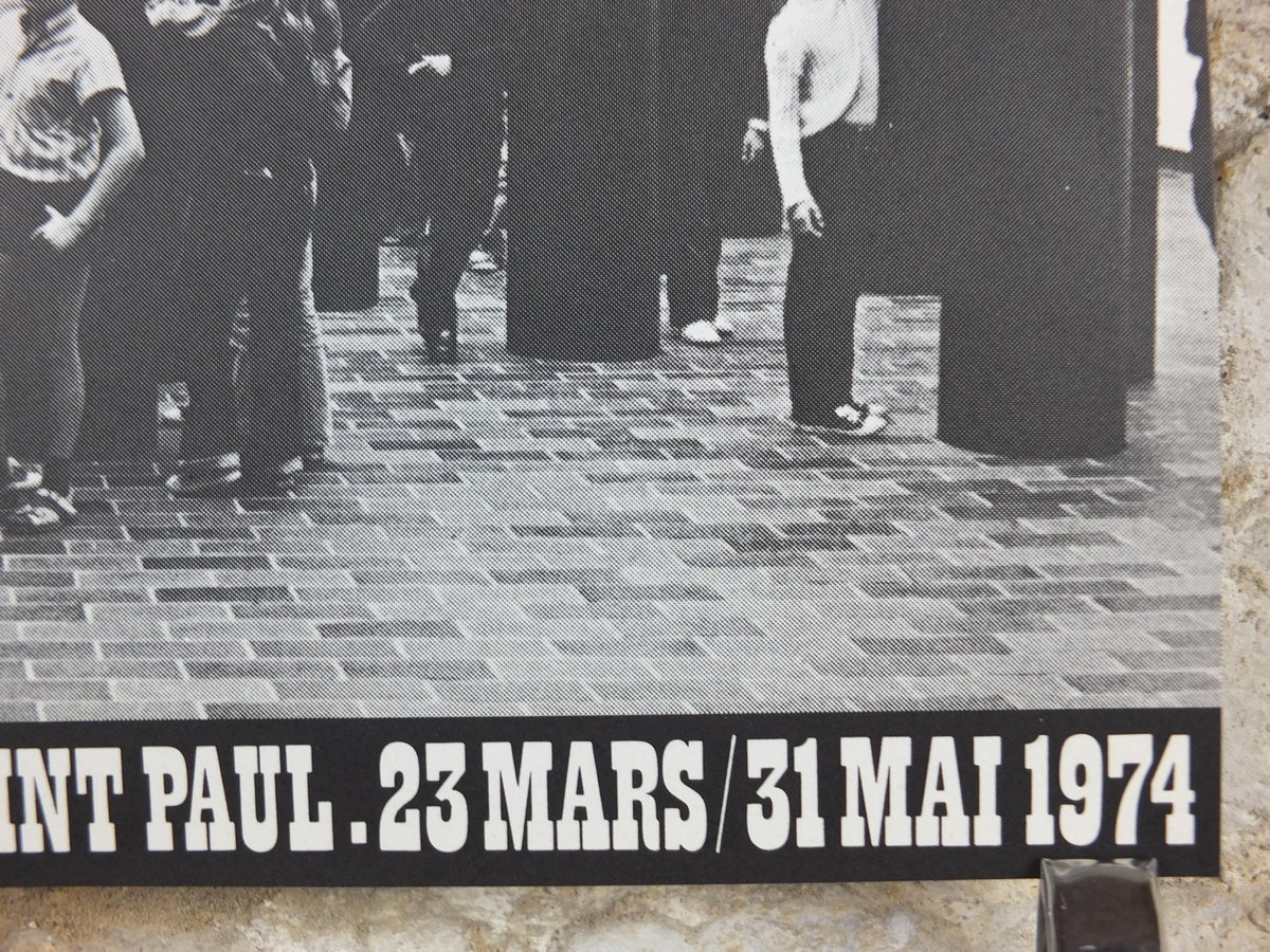 1974 Pol Bury Poster, 25 Tons of Columns, Tonnes de Colonnes, Cobra Group, Jeune Peintre Belge, artist gallery exhibition wall art decor