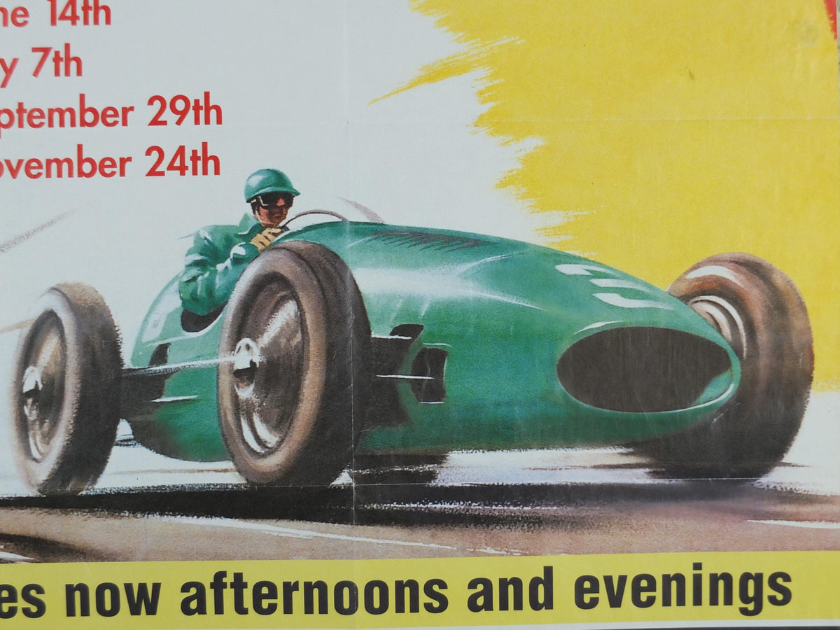 1980s Sothebys International Car Auction Poster, car auction advertising, Sotheby's London, retro sports car wall art decor