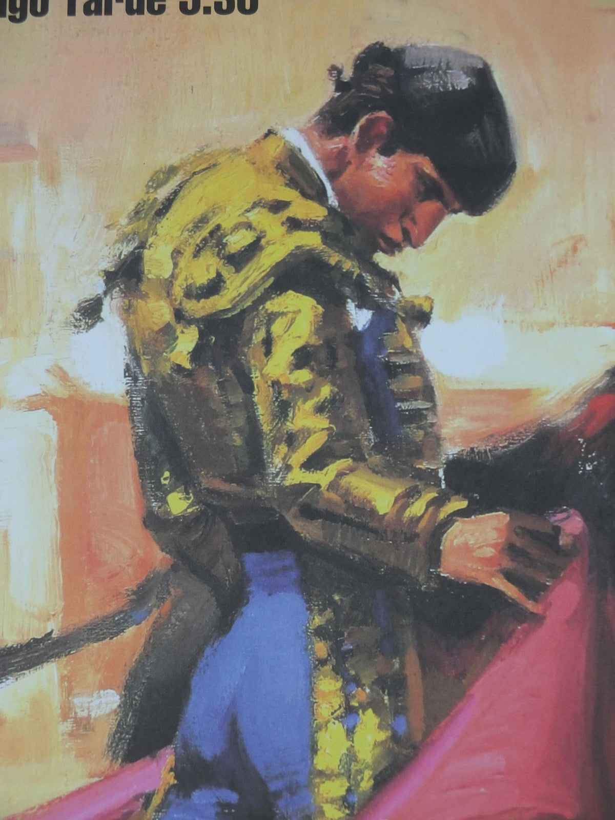 2024 Original Spanish Bull Fighting Poster, Plaza de Toros Monumental, Barcelona, Picador, Matador and bull, sport, mancave wall art decor