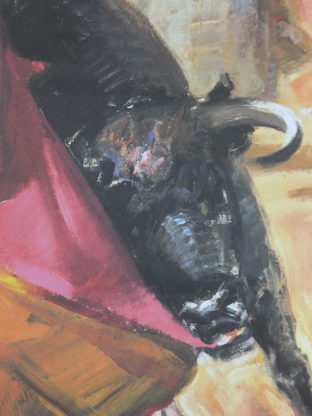 2024 Original Spanish Bull Fighting Poster, Plaza de Toros Monumental, Barcelona, Picador, Matador and bull, sport, mancave wall art decor