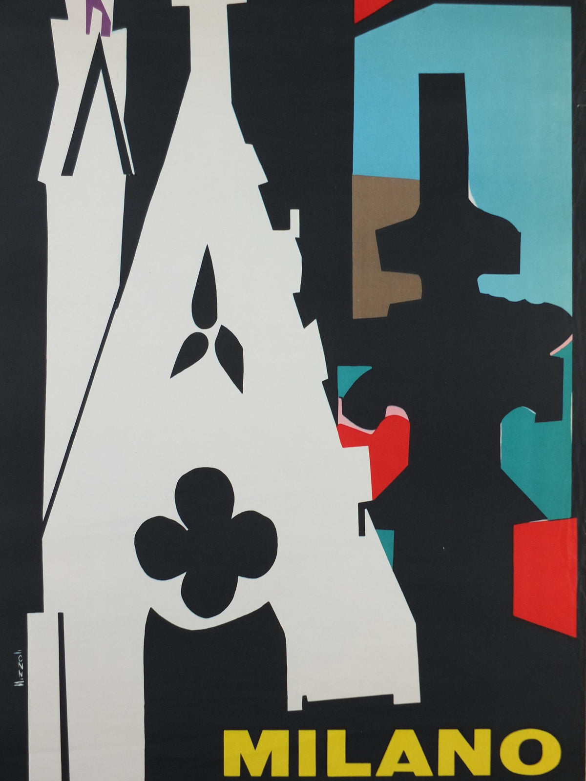 1956 Milan Travel Poster, by Marcello Nizzoli, Duomo, Milan Cathedral, Ente Provinciale per il Turismo, travel tourism, wall art decor