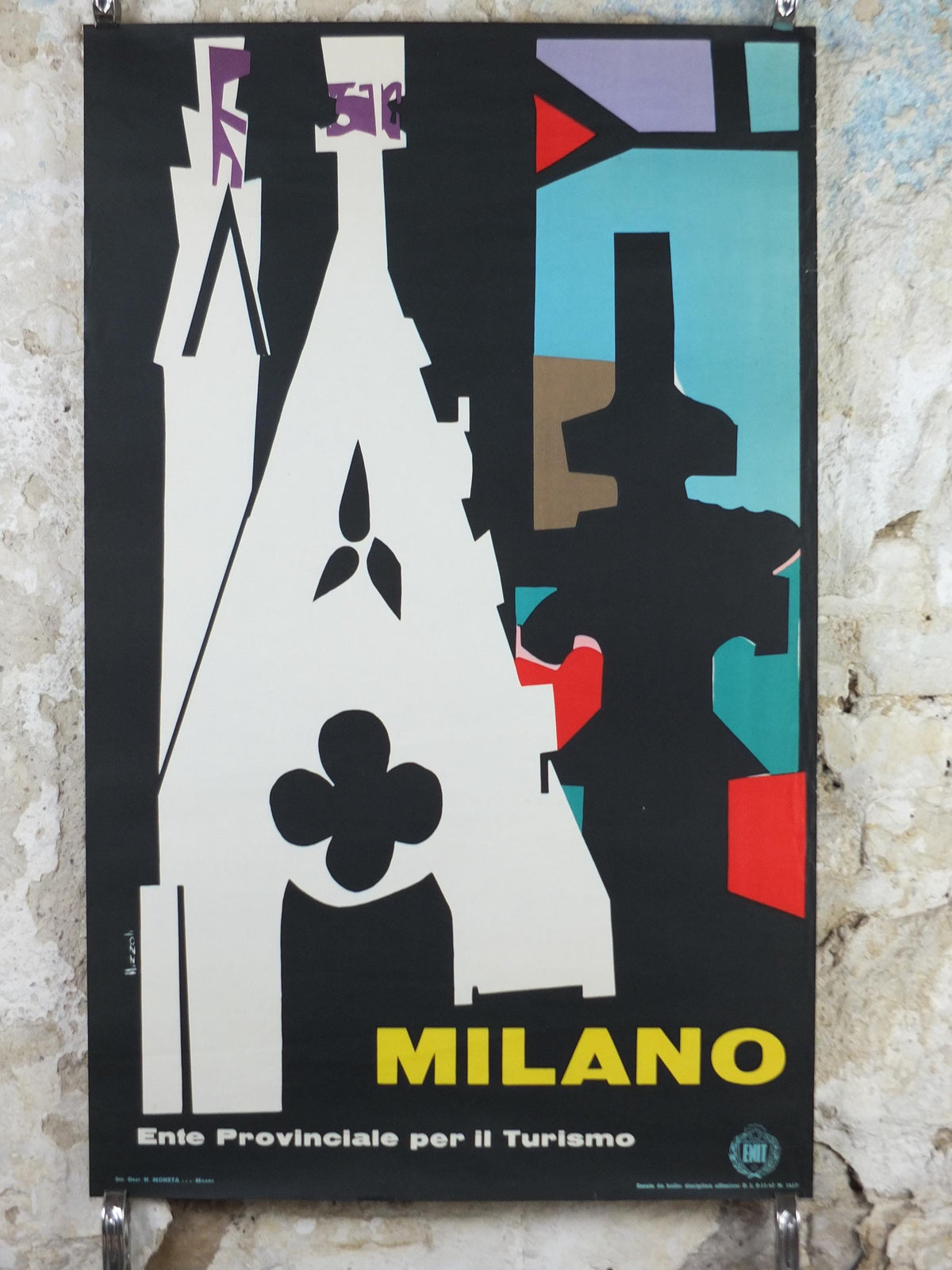 1956 Milan Travel Poster, Duomo, Milan Cathedral by Marcello Nizzoli, Ente Provinciale per il Turismo, travel tourism, wall art decor