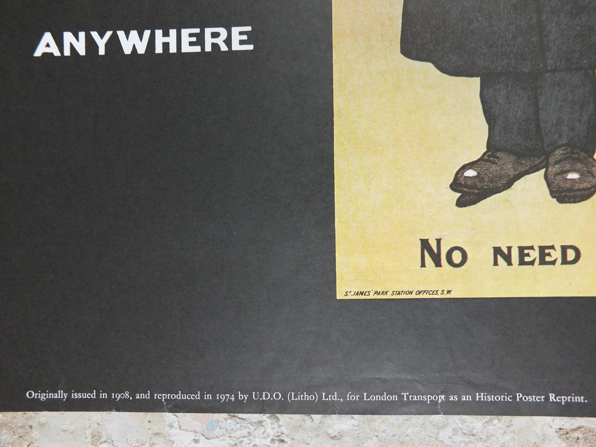 1974 London Underground Poster, Tube Map = No need to ask a policeman, The Tube, travel history, wall art decor