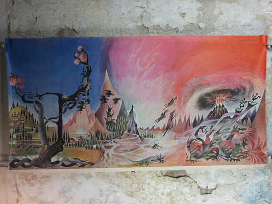 1969 Lord of the Rings Wilderness Poster, by Barbara Remington BRem, J.R.R. Tolkien, Middle Earth, Ballantine fantasy fiction wall art decor