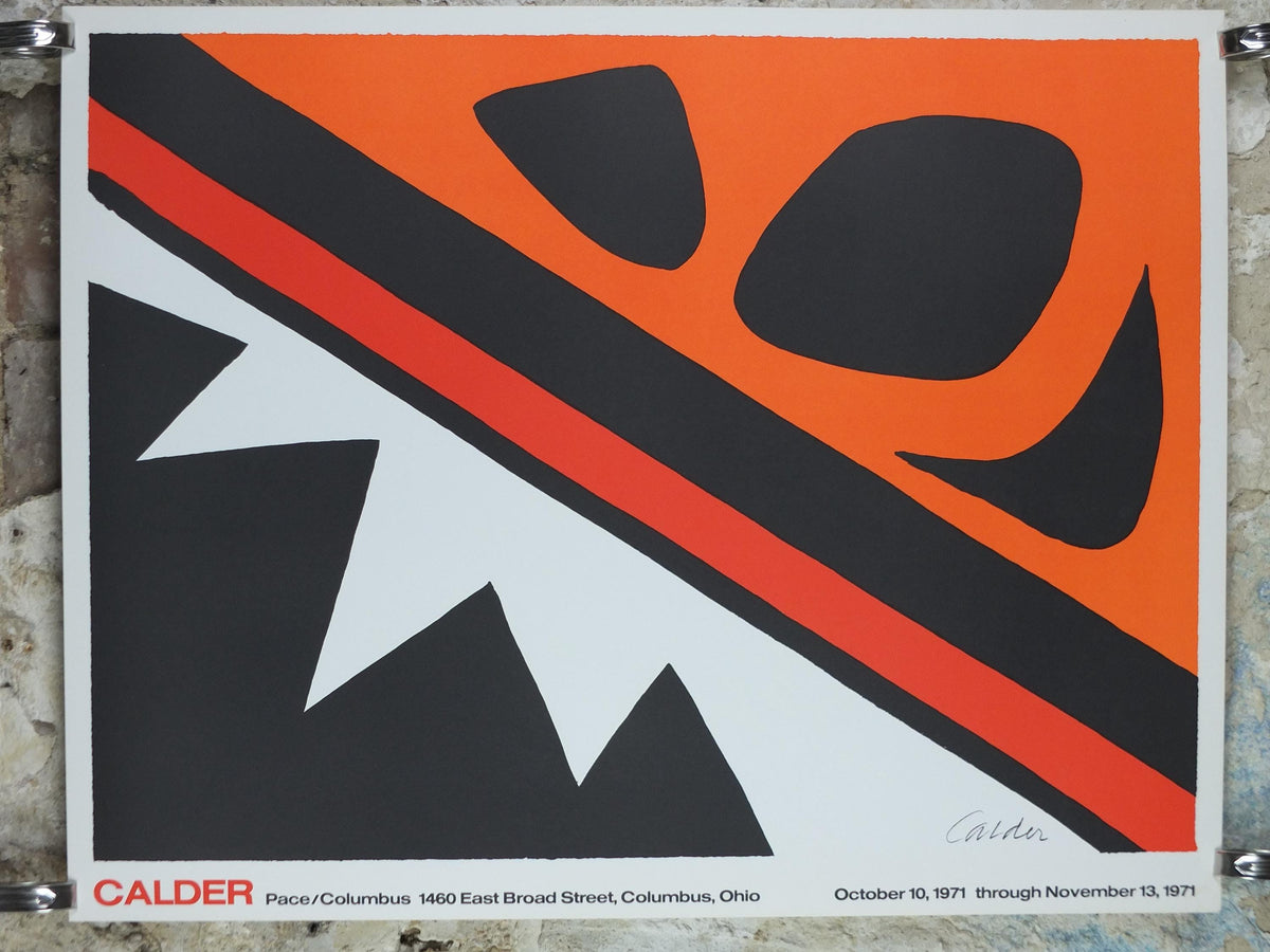 1971 Alexander Calder Poster, The Frog and the Sea, La Grenouille et La Scie, 1969, Innovative Mobiles artist, gallery wall art decor