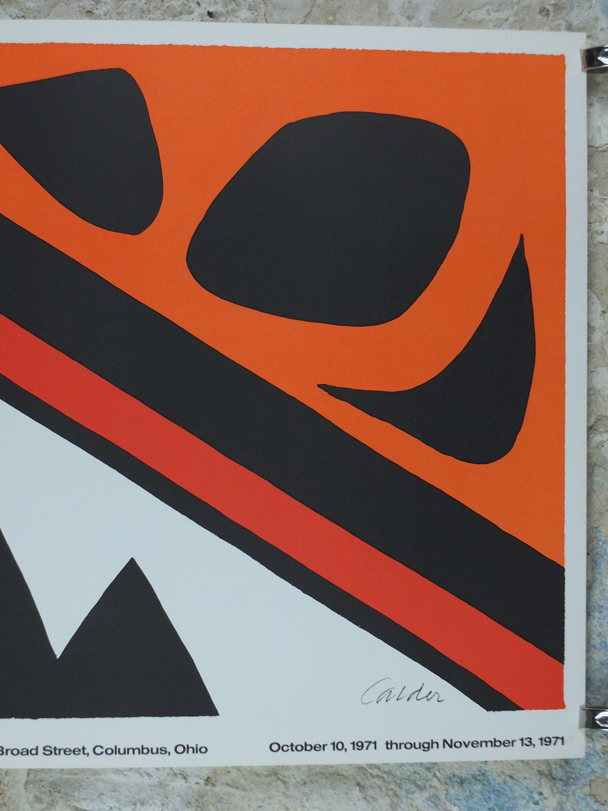 1971 Alexander Calder Poster, The Frog and the Sea, La Grenouille et La Scie, 1969, Innovative Mobiles artist, gallery wall art decor