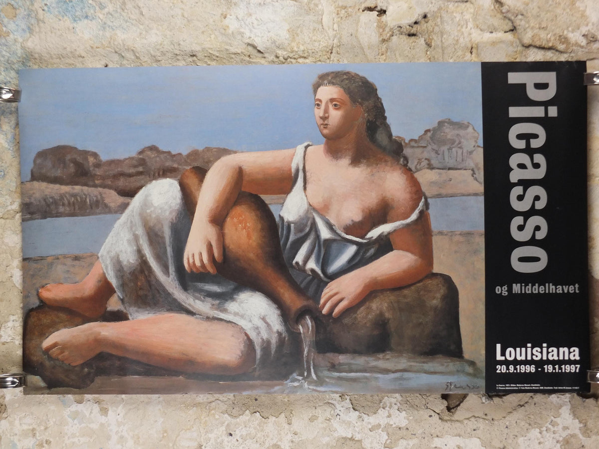 1996 Pablo Picasso Poster, The Source 1921, Louisiana Museum of Modern Art, Copenhagen, gallery exhibition, wall art decor
