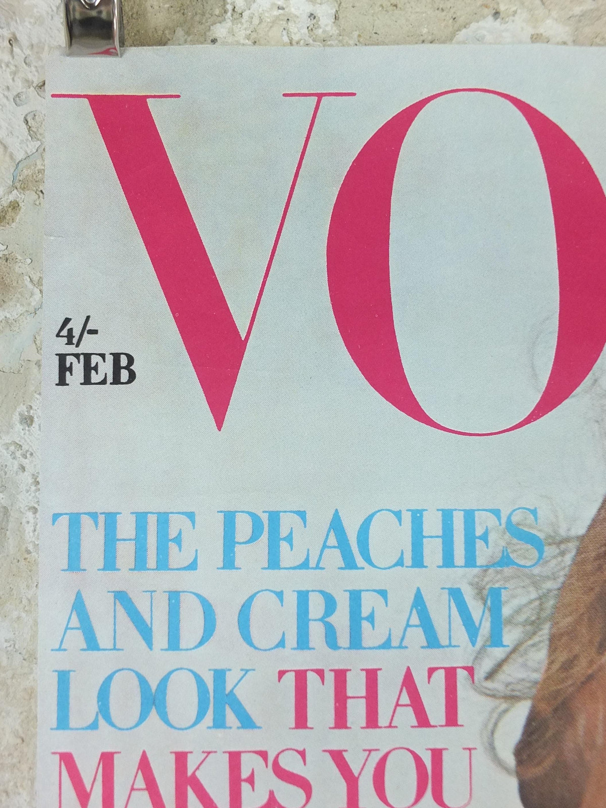 1970 Vogue Magazine Cover Poster, Maudie James, February 1970, British Vogue, Guy Bourdin, fashion Advertising wall art decor