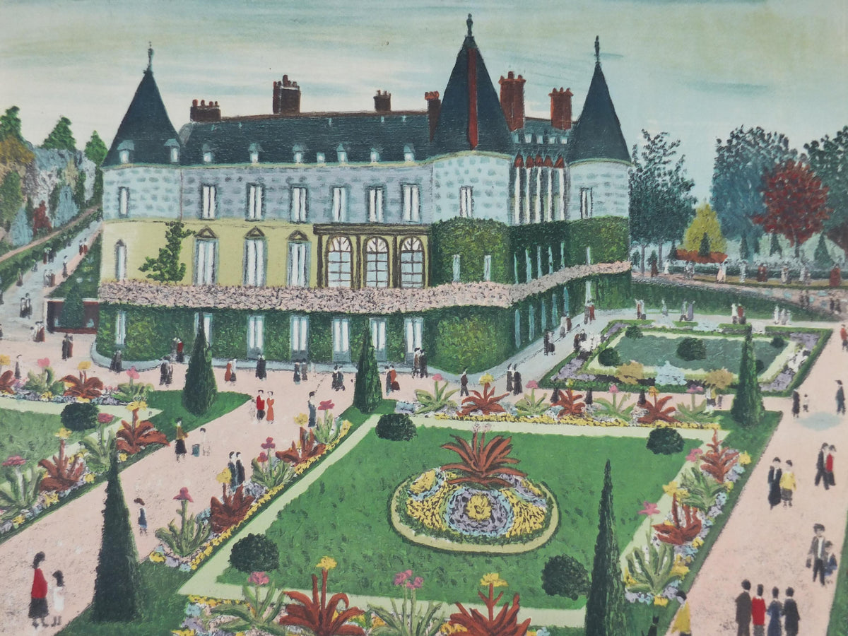 1965 A. J. Busquets Poster, Le Printemps en Fleurs, Spring in Bloom, Galerie 65 Cannes, Mourlot, gallery exhibition, wall art decor