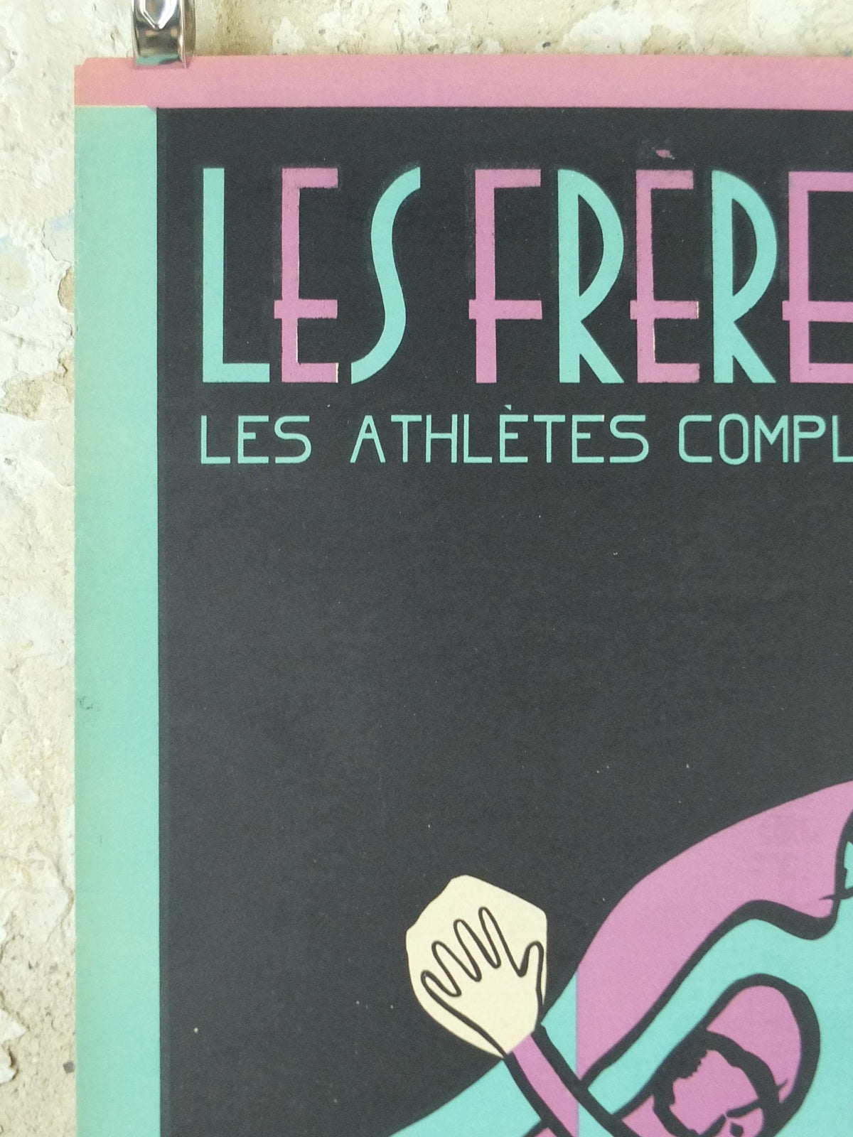 1949 Les Frères Jacques Poster, French vocal Quartet, Jacques Brothers singing the Complete Athletes of Song, Moise Kissling, wall art decor