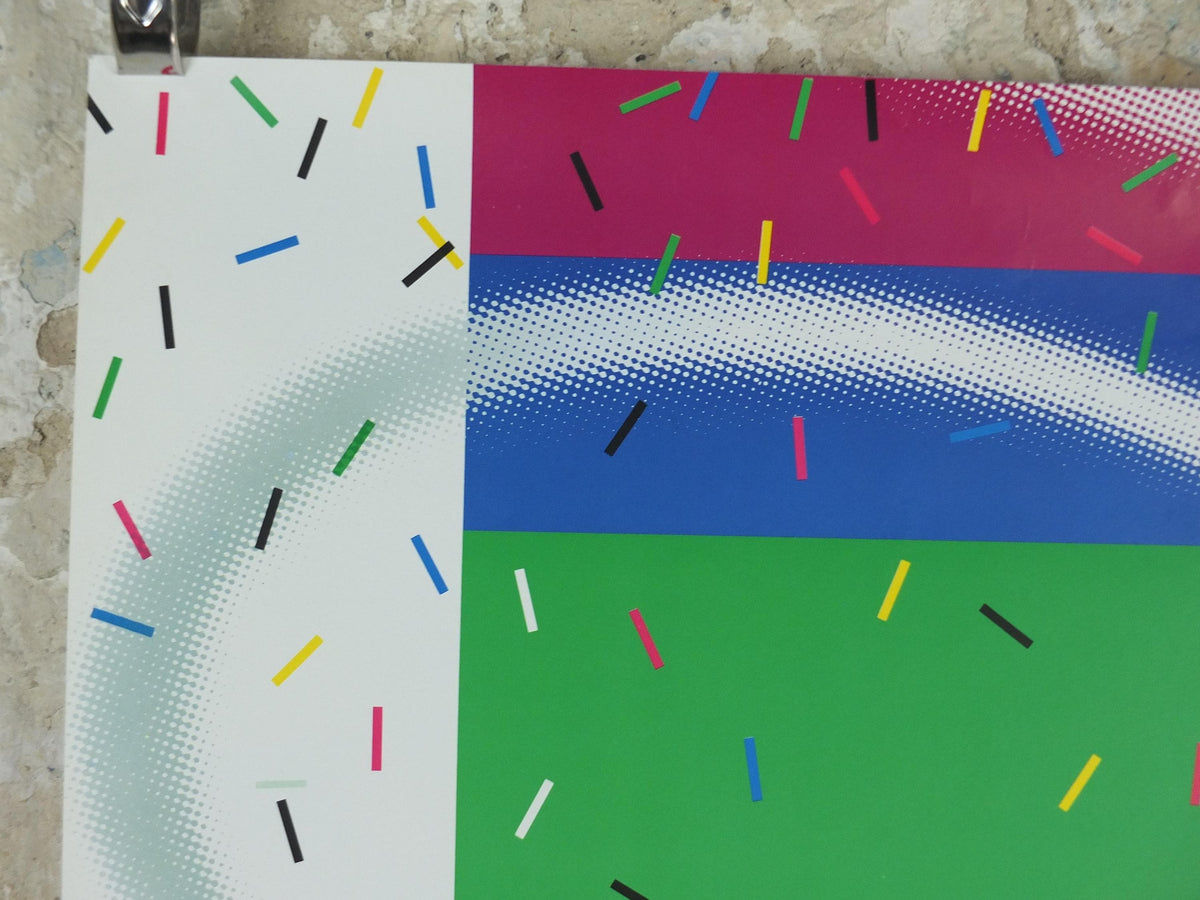 1988 Seoul Olympics Poster, by Jong Hyun Cho, Olympic Rings, XXIV Olympiad, colourful sport wall art decor