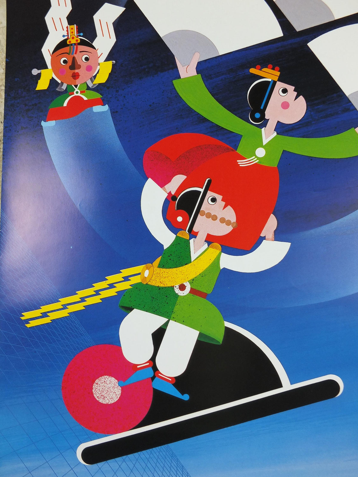 1988 Seoul Olympics Poster, by Kyoman Kim, Korean Fans, XXIV Olympiad, colourful sport wall art decor