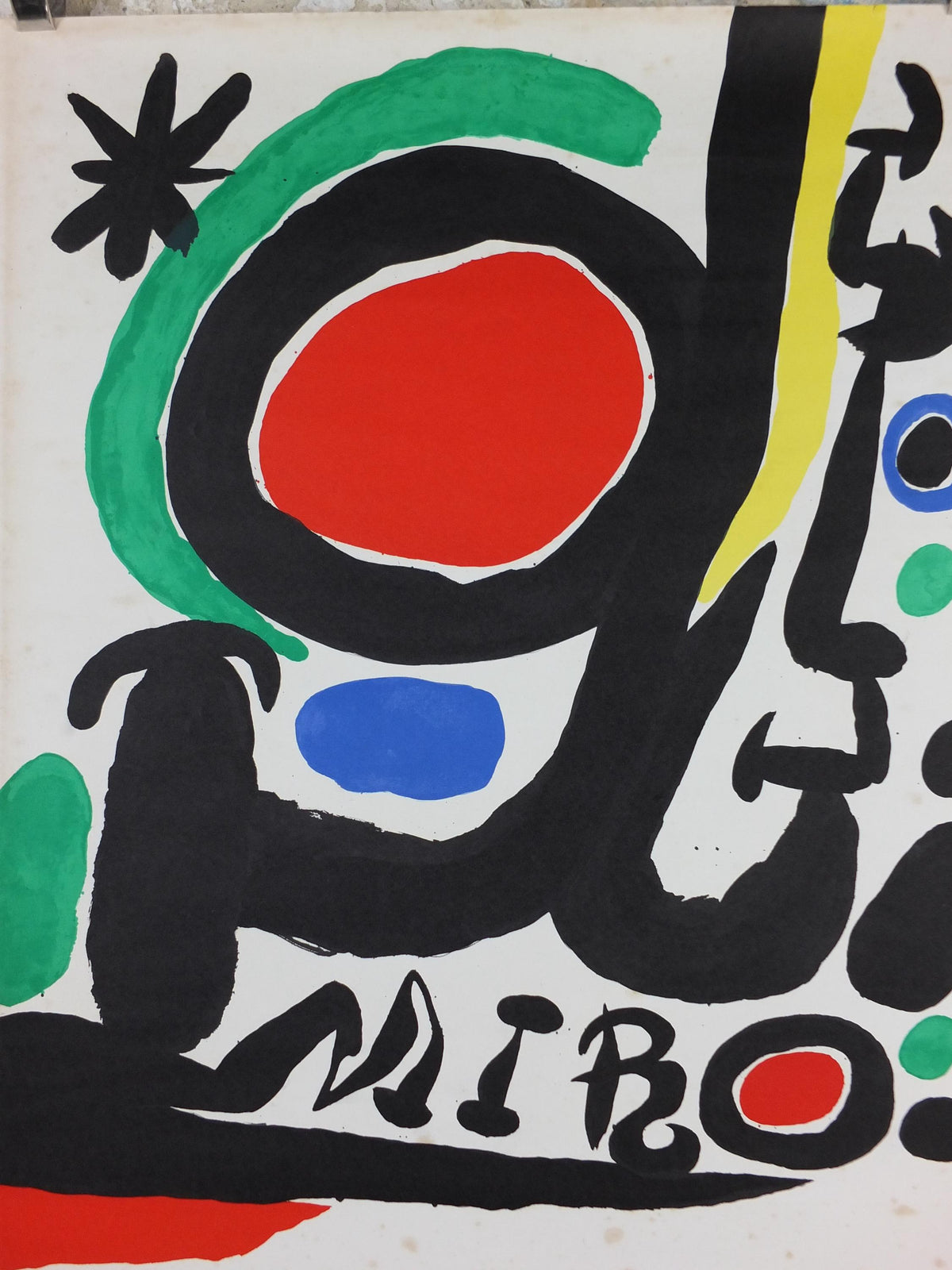 1978 Joan Miro Poster, from Galerie Maeght, Paris, Surrealism, Fauvism, expressionism, gallery exhibition wall art decor
