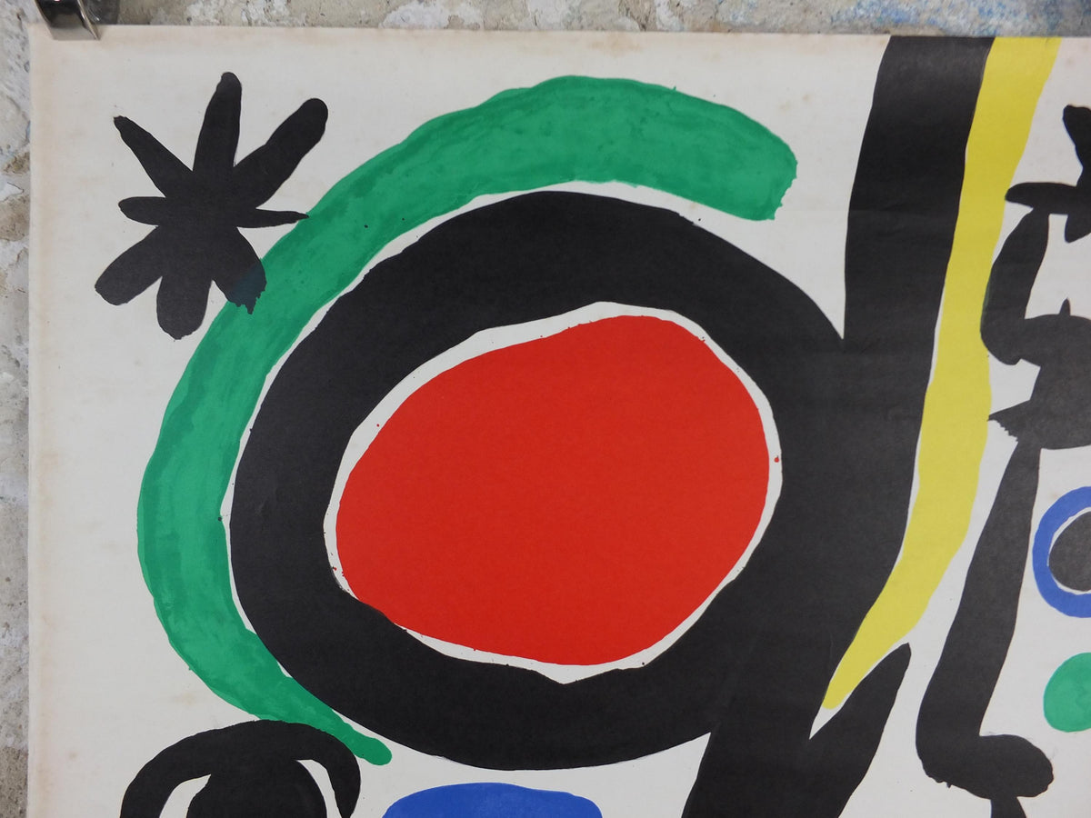 1978 Joan Miro Poster, from Galerie Maeght, Paris, Surrealism, Fauvism, expressionism, gallery exhibition wall art decor
