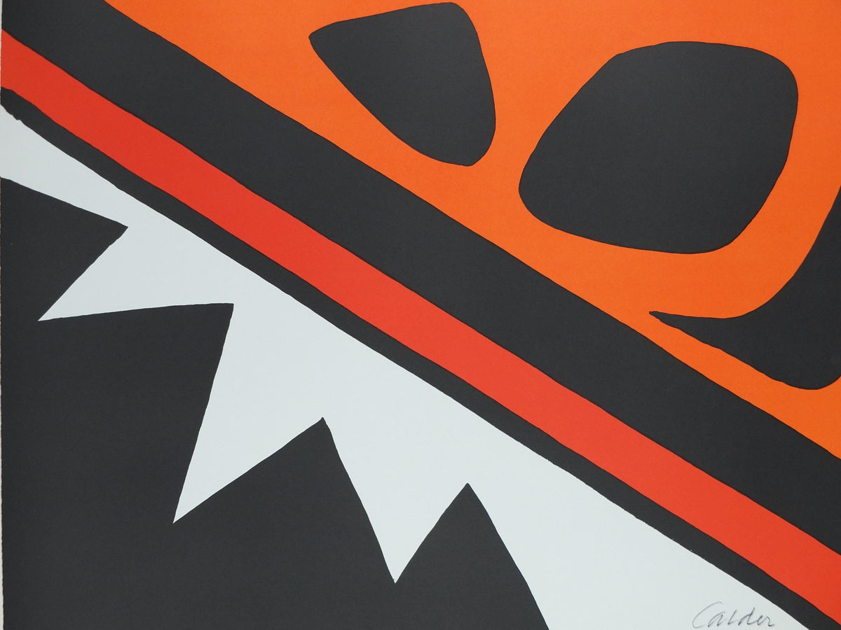 1971 Alexander Calder Poster, The Frog and the Sea, La Grenouille et La Scie, 1969, Innovative Mobiles artist, gallery wall art decor