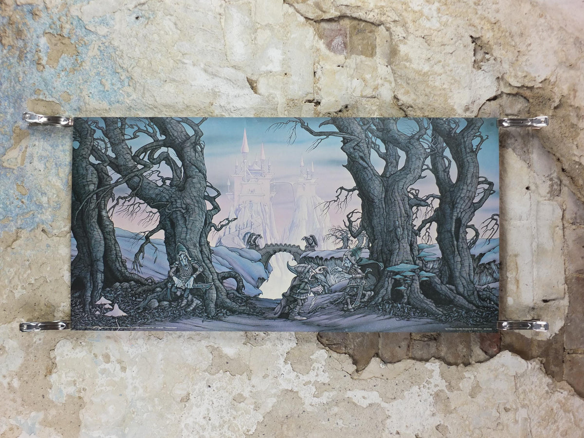 1977 Twelve Towers at Dawn Poster, GA37 squabbling goblins by Rodney Matthews, Big O Posters, fantasy wall art decor