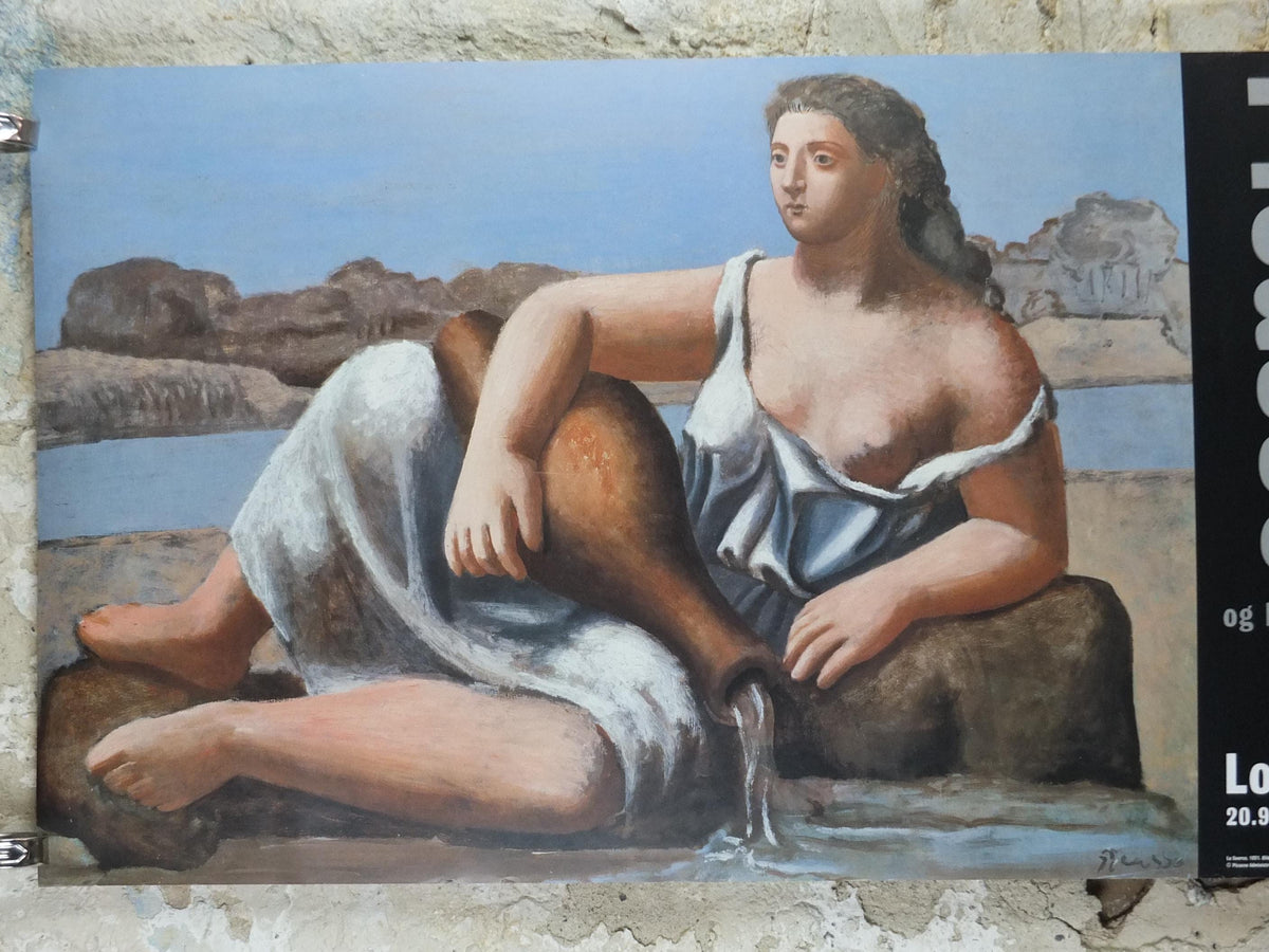 1996 Pablo Picasso Poster, The Source 1921, Louisiana Museum of Modern Art, Copenhagen, gallery exhibition, wall art decor