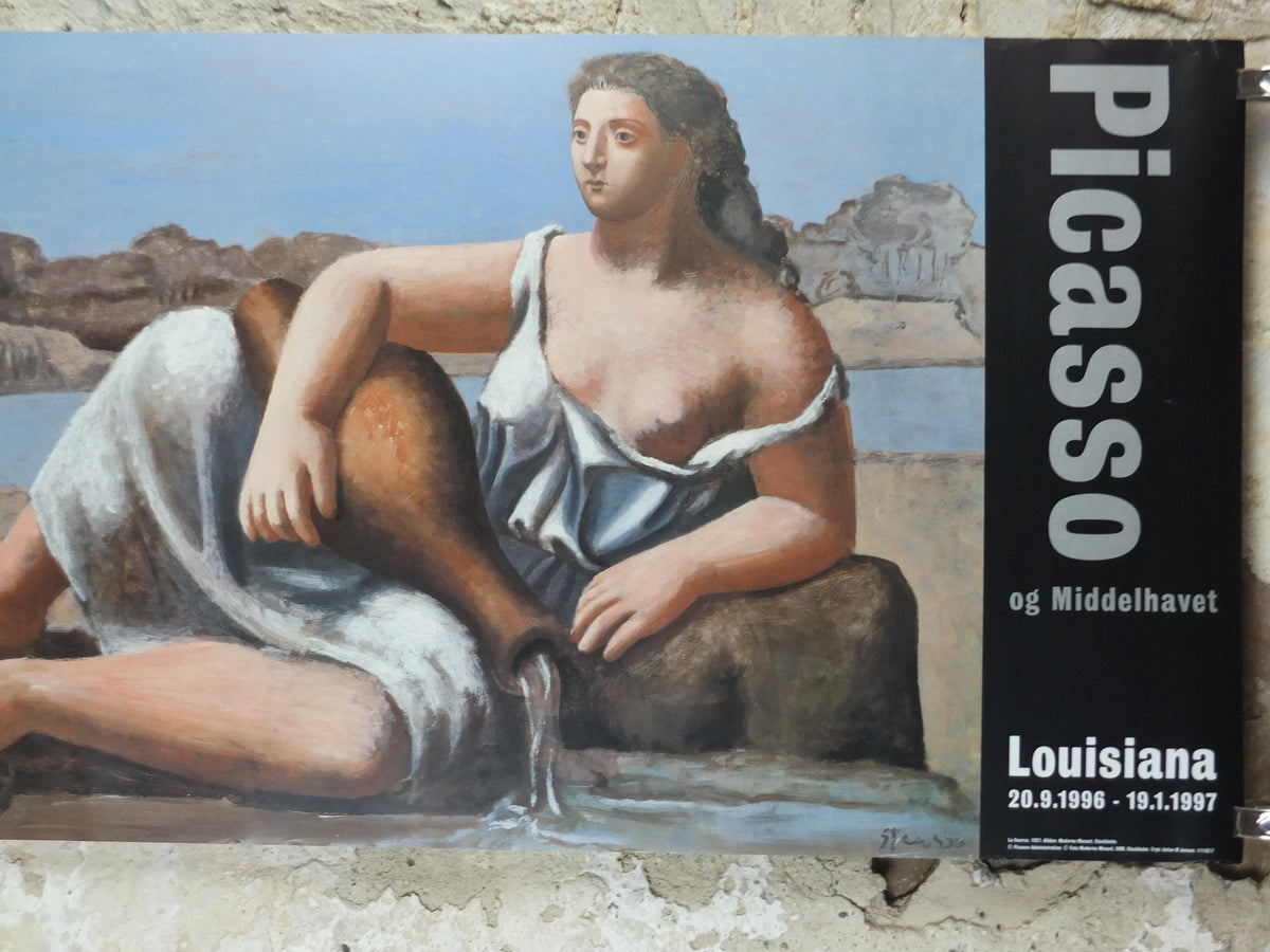 1996 Pablo Picasso Poster, The Source 1921, Louisiana Museum of Modern Art, Copenhagen, gallery exhibition, wall art decor