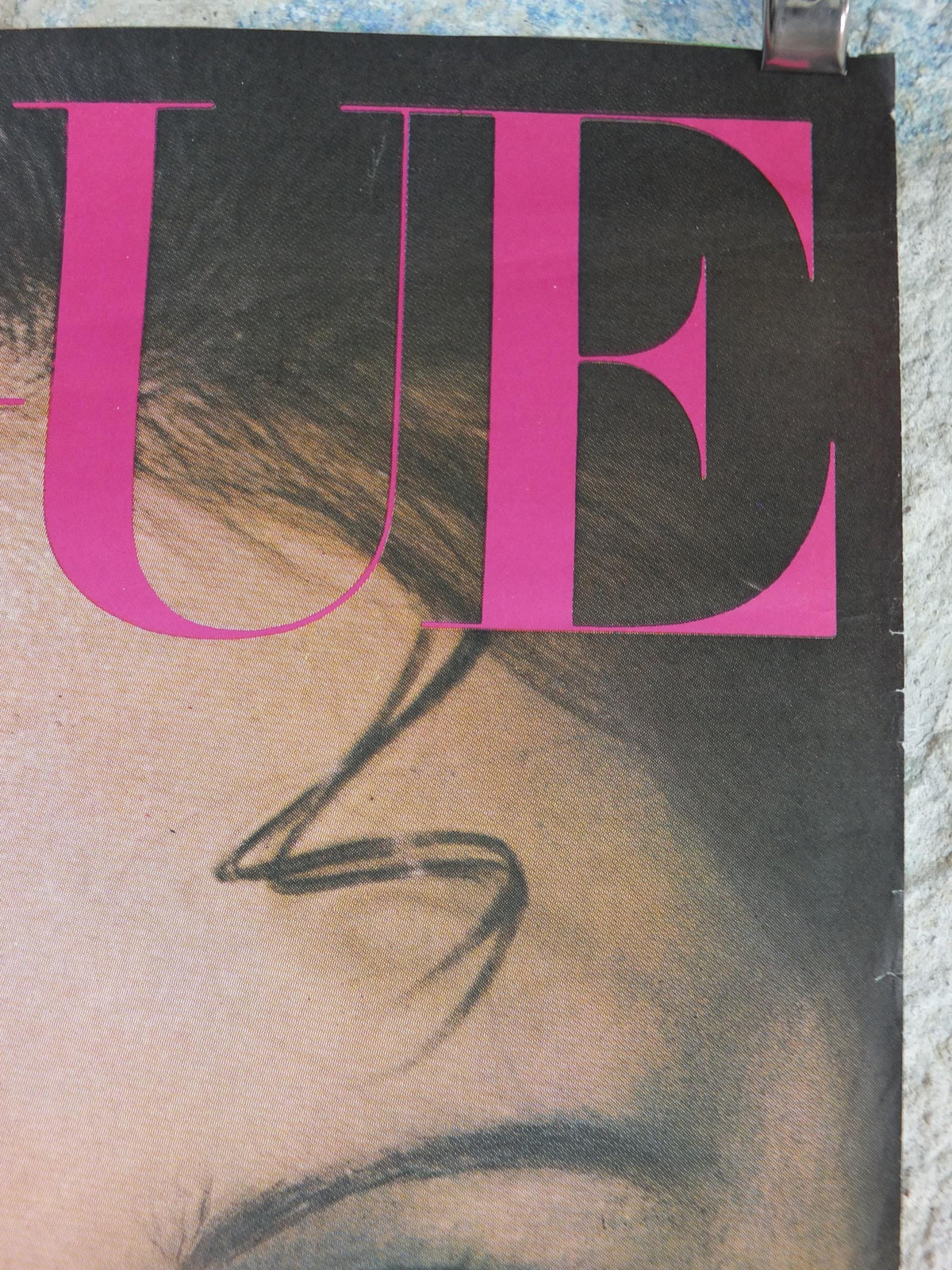 1968 Vogue Magazine Cover Poster, Moyra Swan, November 1968, British Vogue, David Bailey, fashion Advertising wall art decor