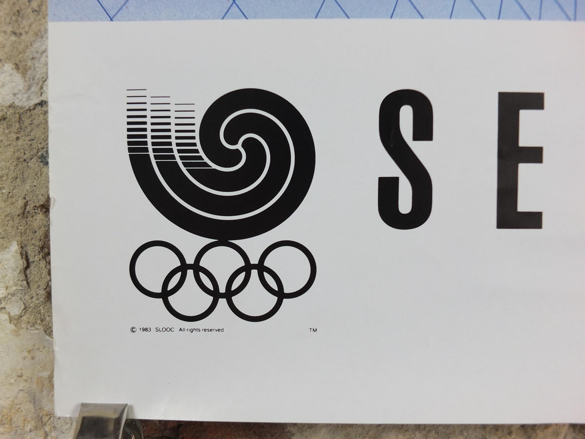 1988 Seoul Olympics Poster, by Kyoman Kim, Korean Fans, XXIV Olympiad, colourful sport wall art decor