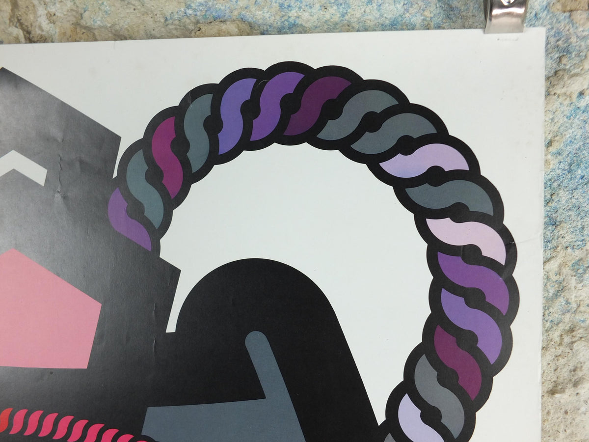 1988 Seoul Olympics Poster, by Ha Jae-Oh, Korean Mask, XXIV Olympiad, colourful sport wall art decor
