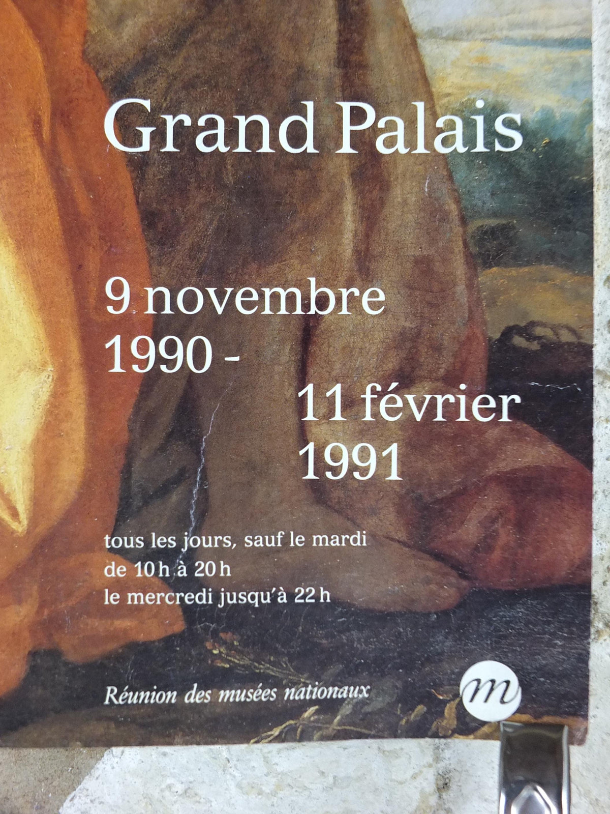1990 Simon Vouet Poster, Heavenly Charity, La Charite Celeste, Grand Palais, French baroque, artist gallery exhibition wall art decor