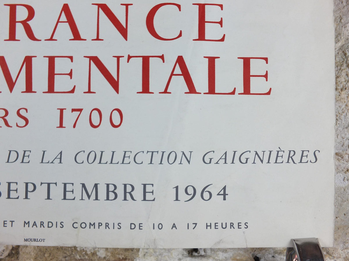 1964 Paris Views Poster, Roger de Gaignieres, Hotel de Sens, La France Monumentale vers 1700, Bibliotheque Nationale Paris, wall art decor