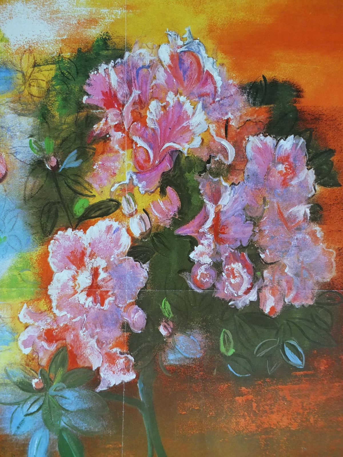 1979 Azaleas Poster, Azelees, Mairie de Paris Flower Show, Porte d'Auteuil, Jardin des Serres d'Auteuil, Garden botanical, wall art decor