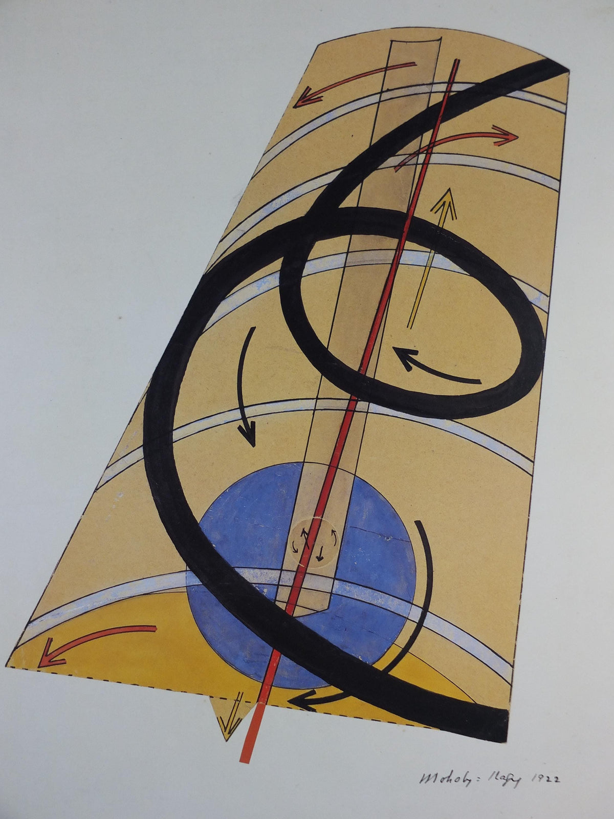 1988 Bauhaus Poster, Laszlo Moholy Nagy, Kinetic-Constructive System, K VII, Kinetisch-Konstruktives System, exhibition, wall art decor