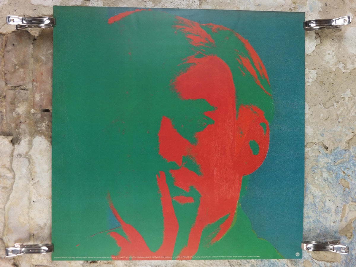 1993 Andy Warhol Poster, Self Portrait 1966 1967, Pop Art, Expressionism, Modernism, gallery wall art decor