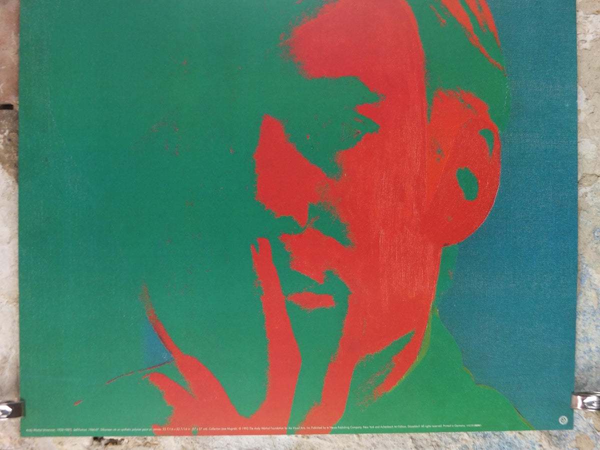 1993 Andy Warhol Poster, Self Portrait 1966 1967, Pop Art, Expressionism, Modernism, gallery wall art decor