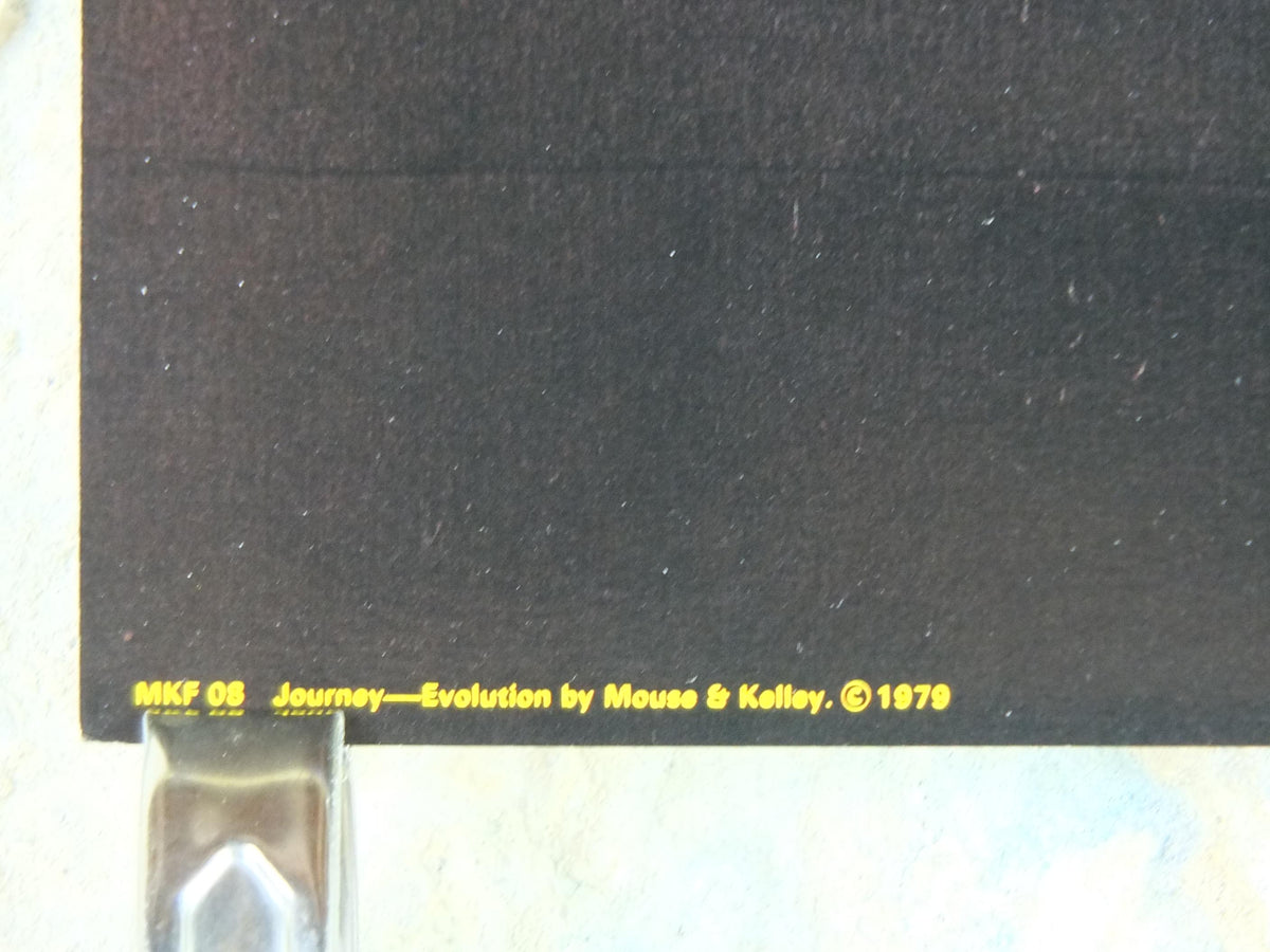 1979 Journey Poster, Evolution, Steve Perry, by Stanley Mouse and Alton Kelley, music wall art decor