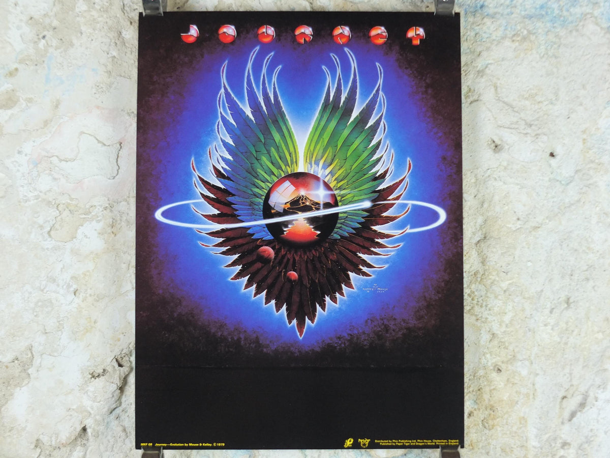 1979 Journey Poster, Evolution, Steve Perry, by Stanley Mouse and Alton Kelley, music wall art decor