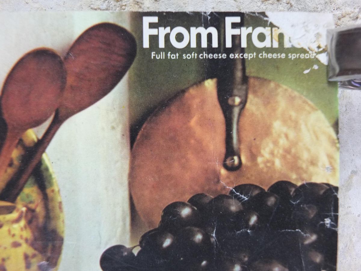 1970s Cheeses of France Poster, Fromages de France, Roquefort, Brie, Camembert, cheesemaking, kitchenalia wall art decor