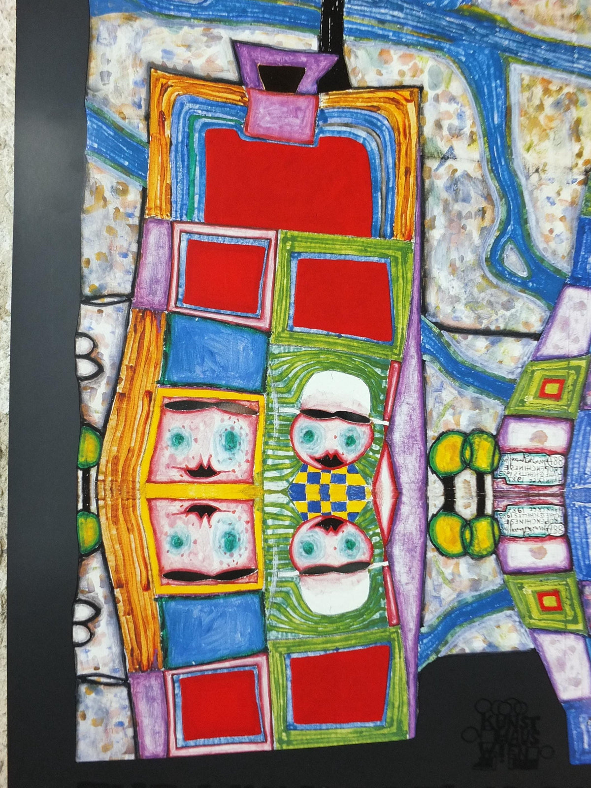 2007 Friedensreich Hundertwasser Poster, Tropical Chinese, Tropenchinese, wall art decor